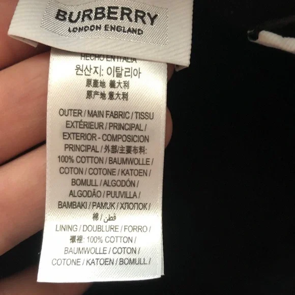 NWT Burberry TB Monogram Gray Bucket Hat size Small - Picture 6 of 9